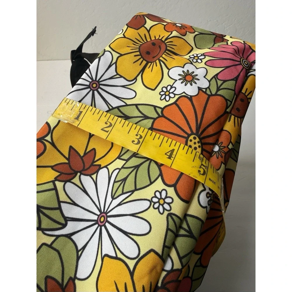 Dickies Backpack Classic Logo Retro Casual Orange Flower Power 70s School New